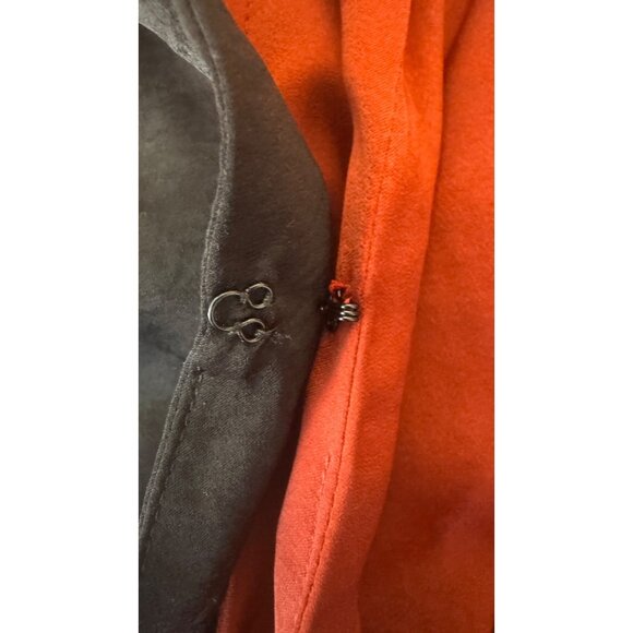 2/$30 NWT Choosy Size 12 Two-Tone Twist Front  Dress Black & Terra Cotta - Picture 7 of 16